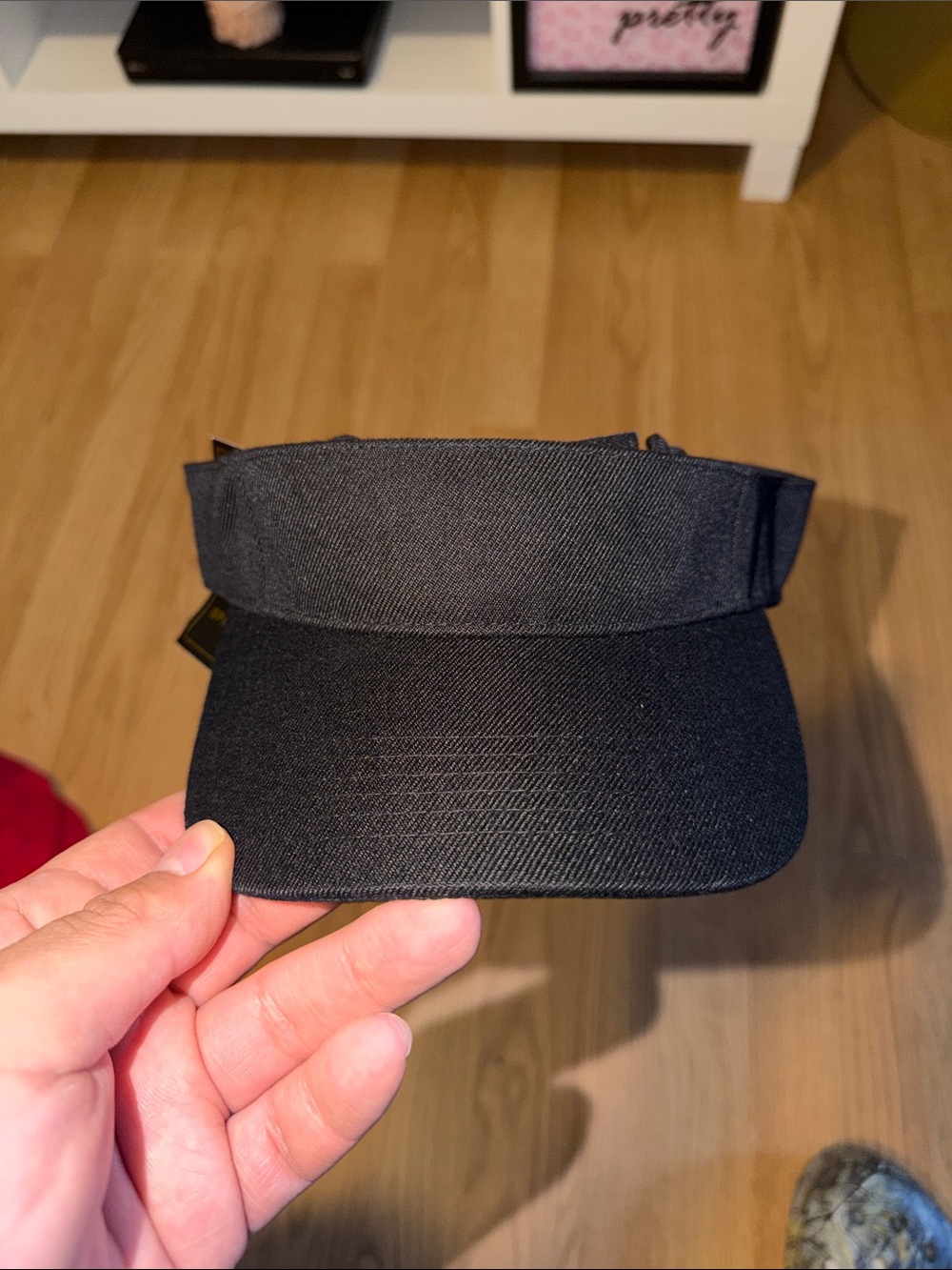 Men's Black Visor Cap - Classic Sun Shield